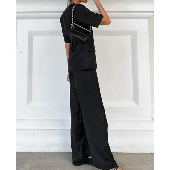 New York Leisure Two Piece Pants Set, Satin, Oversized | Small | Commense - Picture 2 of 10